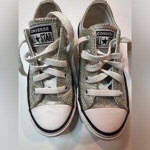 Converse Chuck Taylor silver glitter